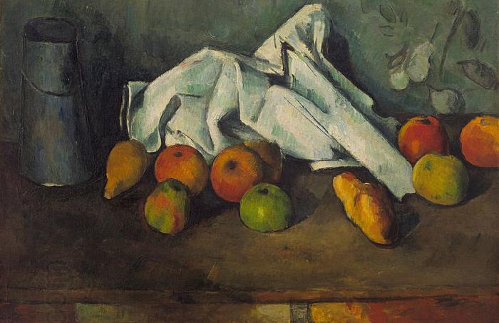 Paul Cezanne Milk Can and Apples oil painting picture